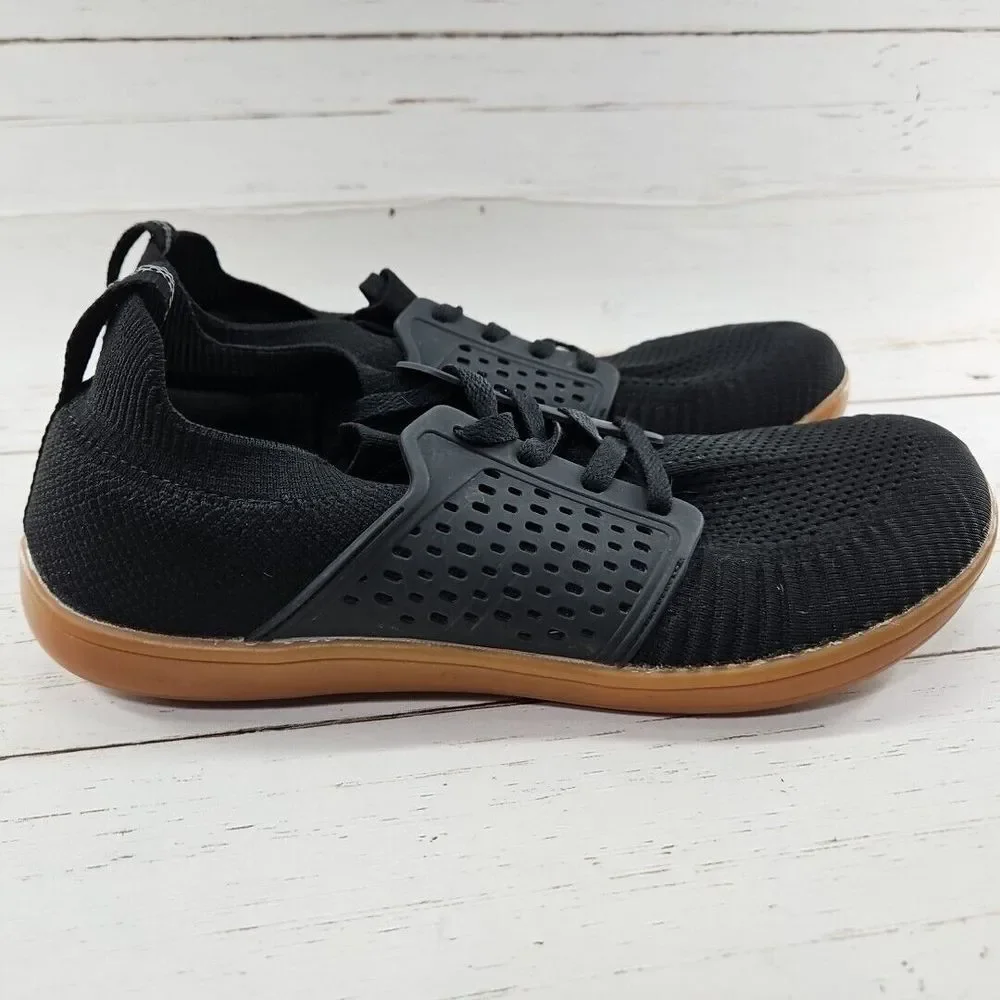 Whitin MensTrail Runner Barefoot Minimalist‎ Shoe Black EU 44 US 11 Wide
